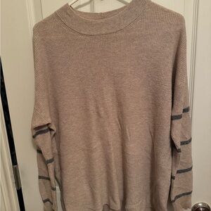 American Eagle Beige Knit Sweater